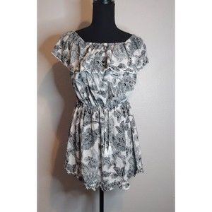 Victoria's Secret Off Shoulder Tunic Dress Size S White/Black